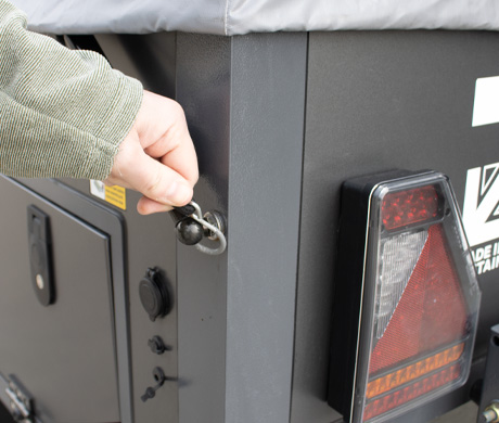 Unhook trailer cover