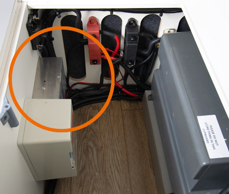 Battery transformer location