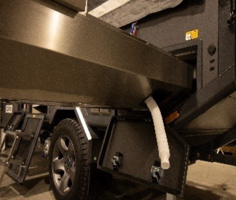 Kitchen unit waste pipe