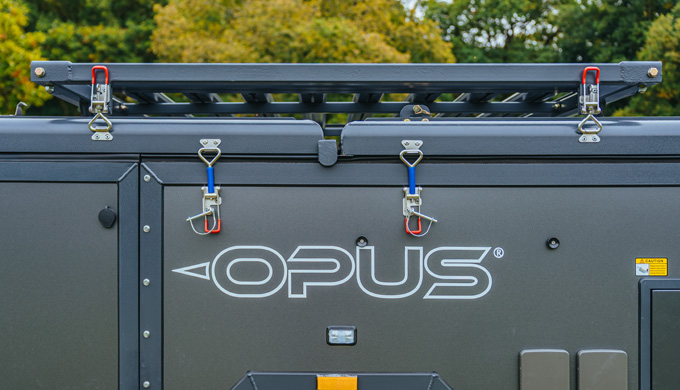 Kayak carrier secured down